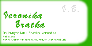 veronika bratka business card